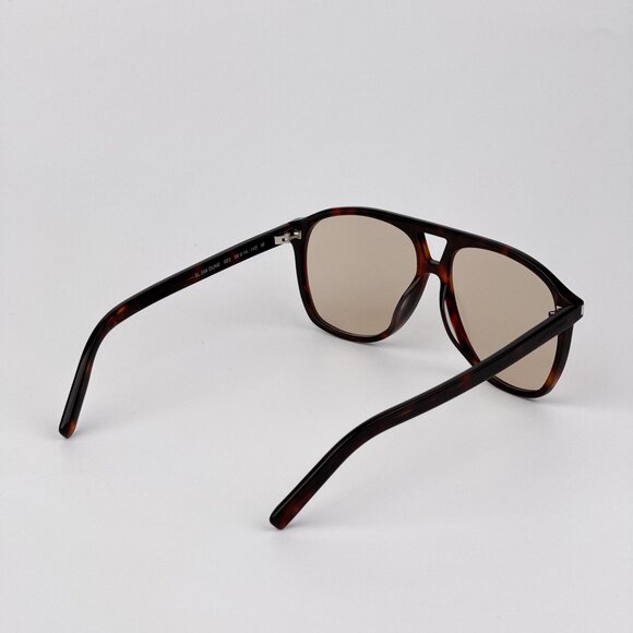 Saint Laurent DUNE Sunglasses – Havana Brown Aviator Frame | Model SL596 003 - Picture 5 of 13